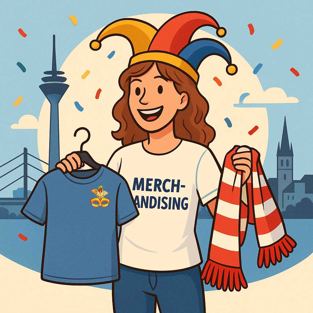 Illustration Merchandising Karneval Düsseldorf